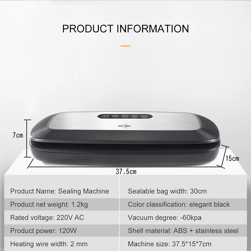220V 110V for Food Vacuum Sealer Machine with Free Bags