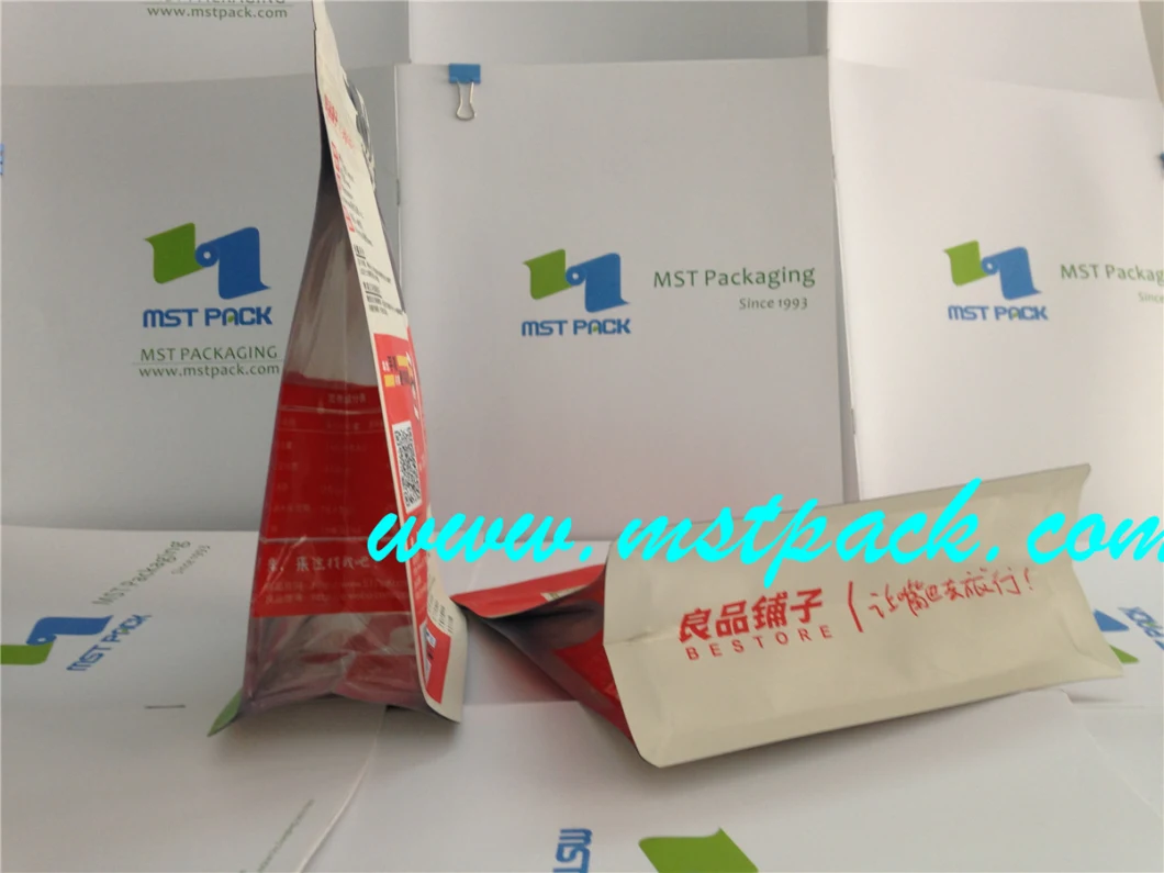 Box Bag/ Flat Bottom Zipper Bag for Dry Fruit