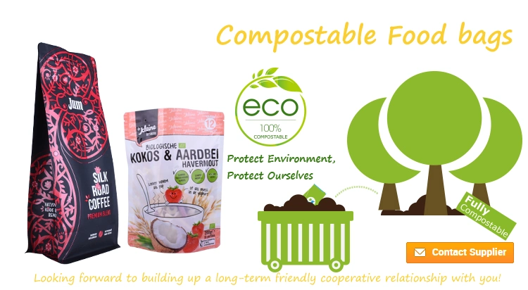 Food Grade Box Bottom Biodegradable Packaging Bag