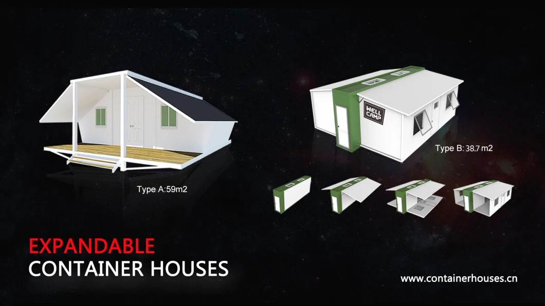 Ce Certificate Expandable Container House Foldable Container House