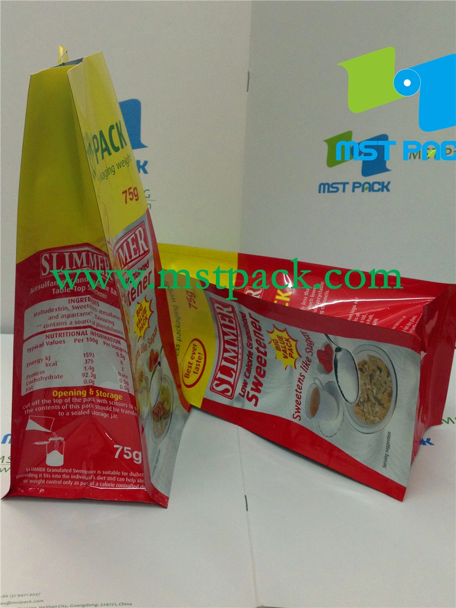 Box Bag/ Flat Bottom Bag for Sugar/ Foil Packaging Bag