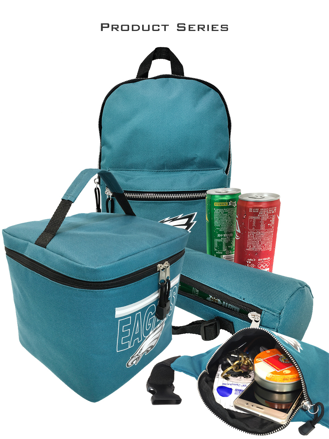 Waterproof Polyester Custom Beer Bottle Lunch Bag Cooler Bag