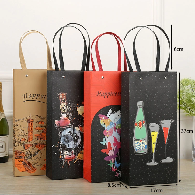 Custom Printing Wine Box /Whisky/Rum/Brandy/Vodka/Champagne/Cardboard Packaging Paper Gift Packing Bag