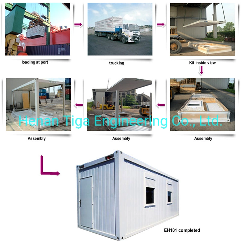 Labor Camp Modified Shipping Container House/Foldable Container for Living Office