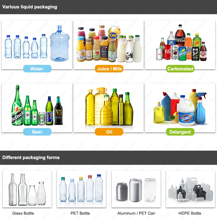 500ml 5L 10L Pet Bottle Water Bottling Plant Drinking Mineral Pure Water Filling Machines