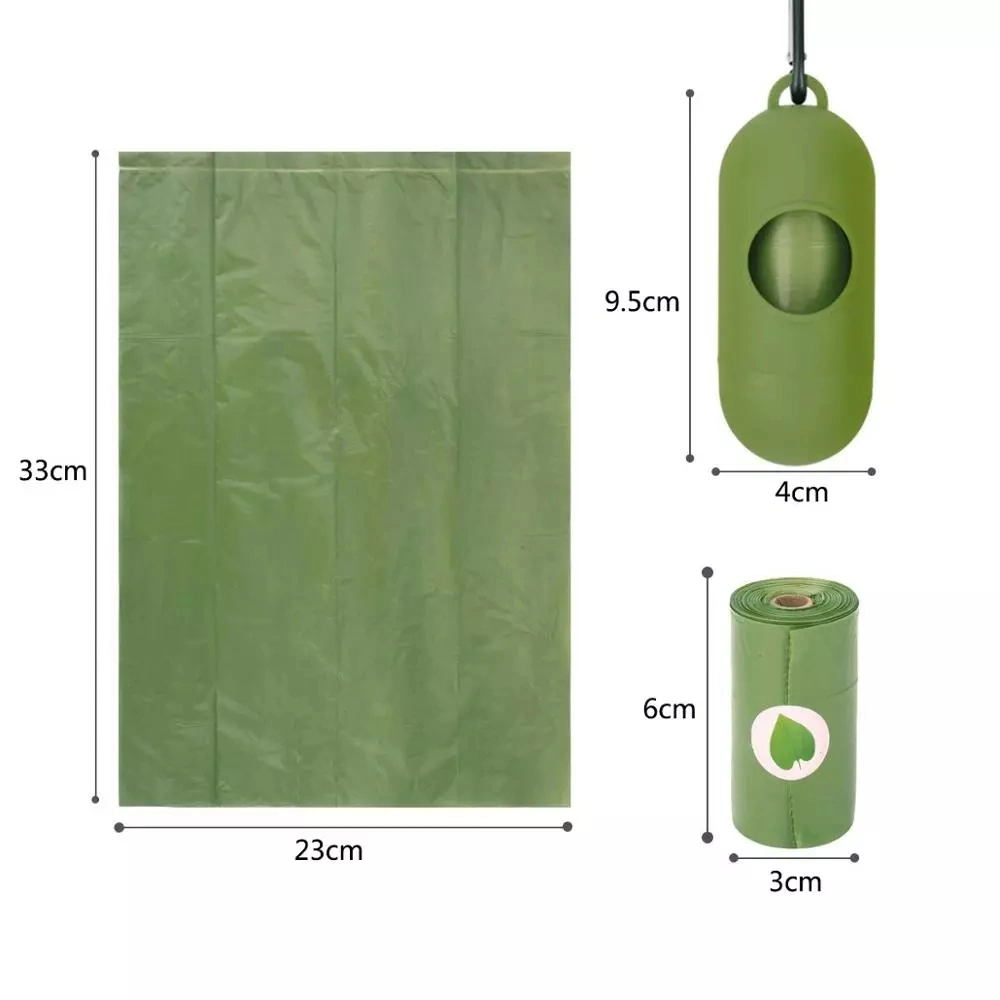 Manufacturer Wholesale PE Biodegradable Box Packed Pet Waste Bags Dog Poop Bag with Dispenser