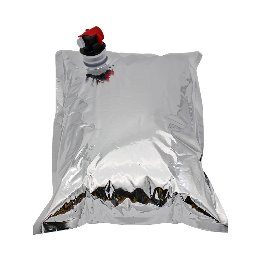 New Products 2L 3L 5L Plastic Valve Wine Bag in Box Water Dispenser Laminated Aluminum Bib Bag in Box Wine Dispenser Bag