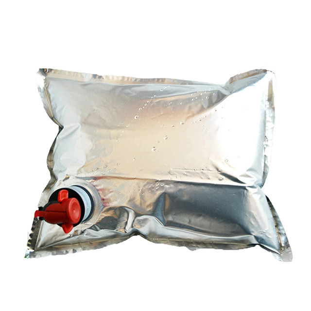 Aluminum Foil Liquid Juice Red Wine Pouches with Valve 1L 3L 5L 10L Packaging Spout Bag in Box