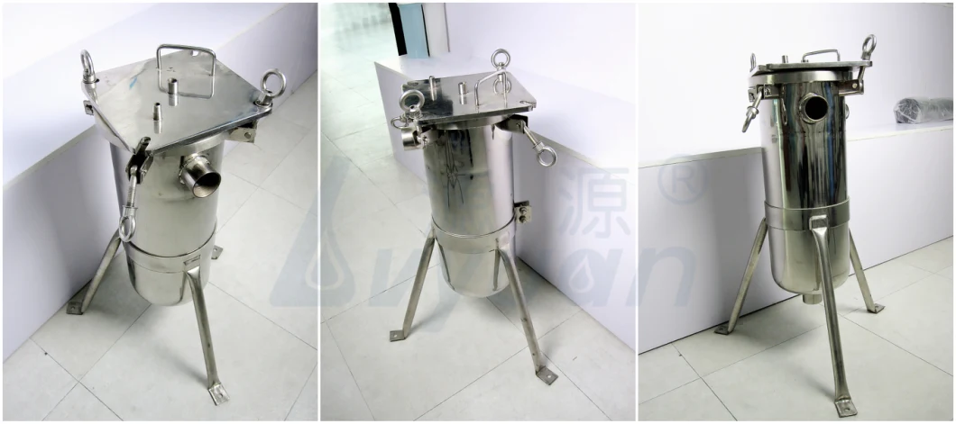 Liquid Filtration Stainless Steel Liquid Bag Filter Housing with Ss/PP/PE Filter Bag