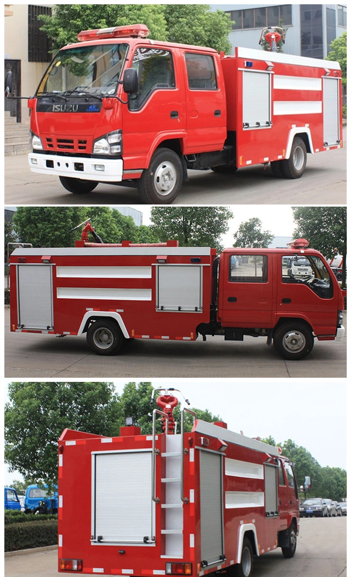 1000 Liter Water 1500 Liter Foam Isuzu Firetruck Fire Engine Truck