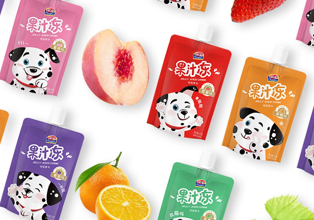 Qinqin Healthy Fruit Juice Jelly with Bag Package for Children