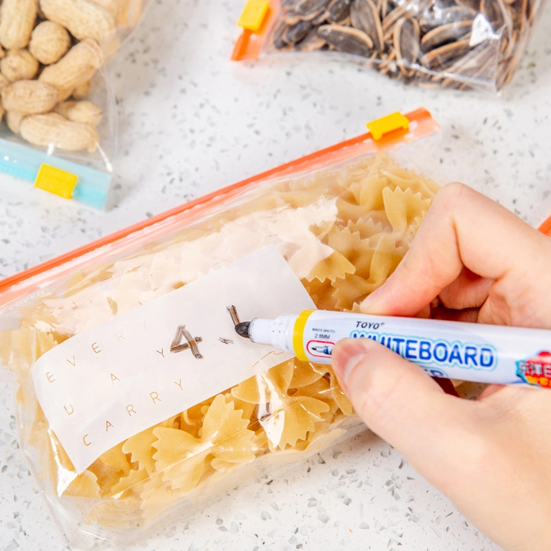 Reusable Clear Freezer Food Storage PE Ziplock Plastic Bag Food Grade Zipper Sliders Bag