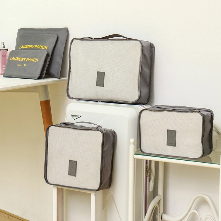 Morecredit Easy Carry Waterproof Cube Bag 6PCS Sets Storage Bag Travel Packing Organizer Bag