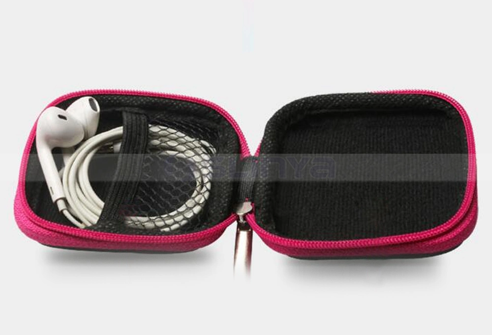 Square Zipper EVA Bags Mobile Phone Accessories Key Cash Cable Earphone Storage Bag Purse Box