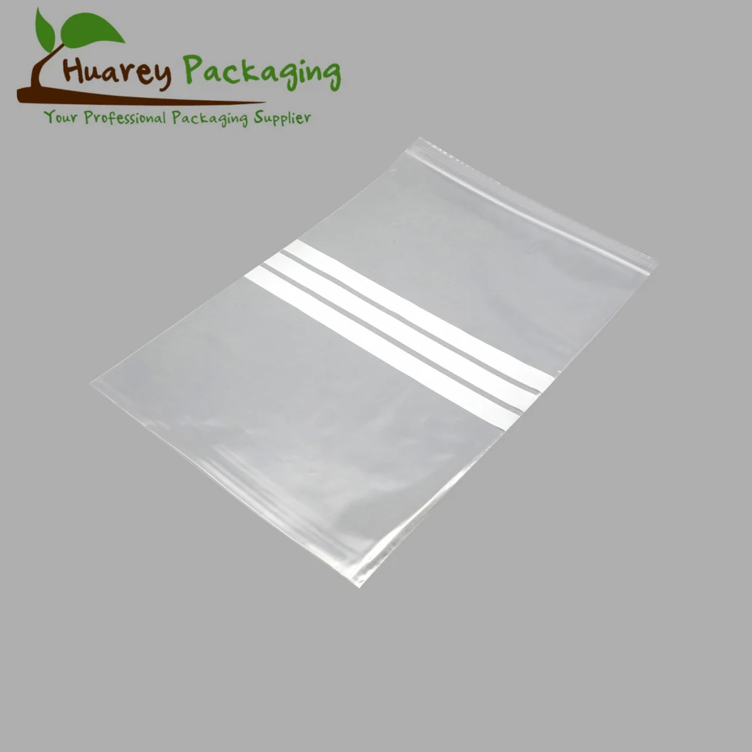 PE LDPE Clear Plastic Zipper Bag Resealable Zip Bag Lock Clear Zip Bag