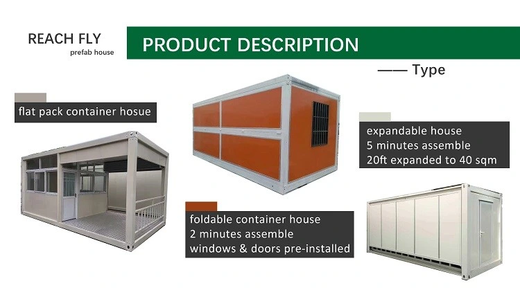Foldable 20FT Modular Expandable Container House and Flat Pack Container House