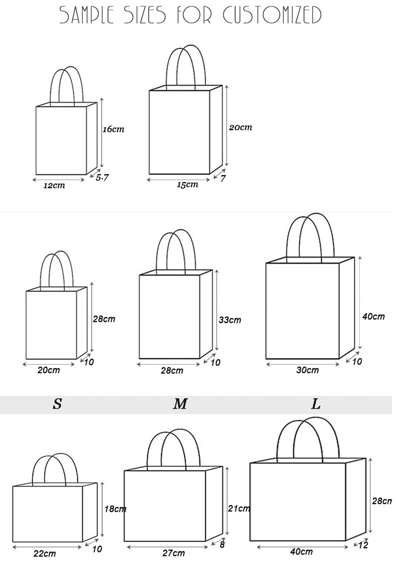 Kraft Paper Baking Bag Box with Handle Custom Made Bags