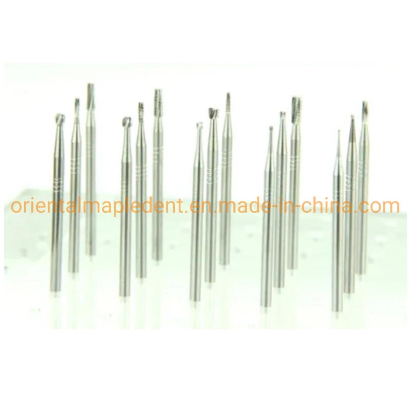 (10PCS/box) Cylinder Shaped/Inverted Cone/Taper Shaped Dental Tungsten HP Carbide Burs