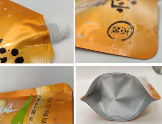 Juice Jelly Milk Yogurt Soya Milk Plastic Bag with Spout