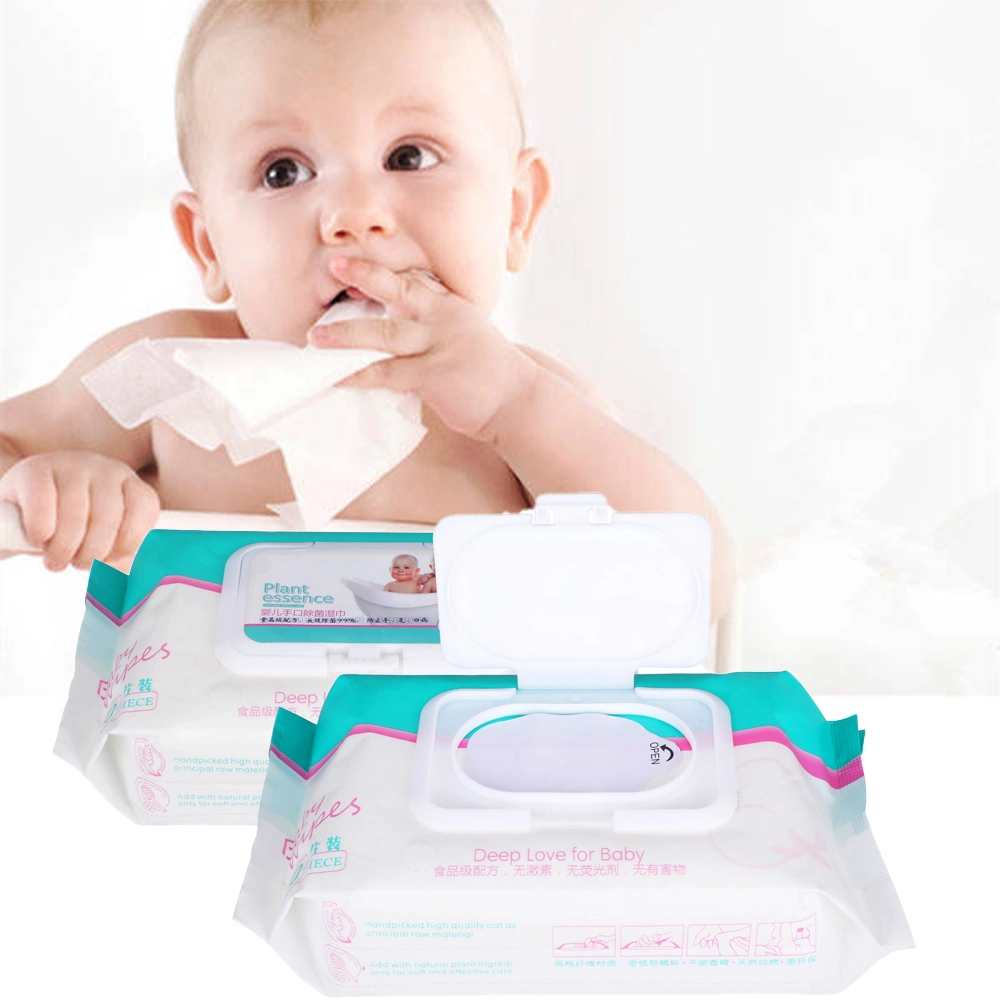 OEM 80PCS Box Packed Baby Water Wipes in Bag for Cleaning Made in China