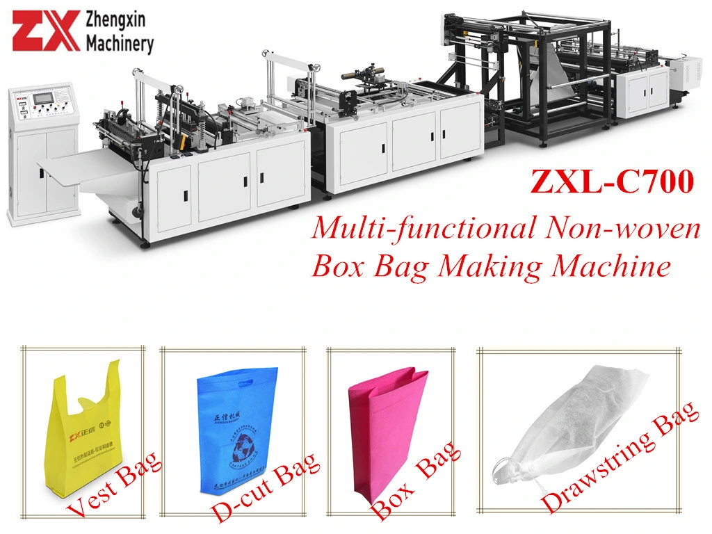 Efficient Nonwoven Cubic Bag Box Bag D-Cut Bag U-Cut Bag Making Machine