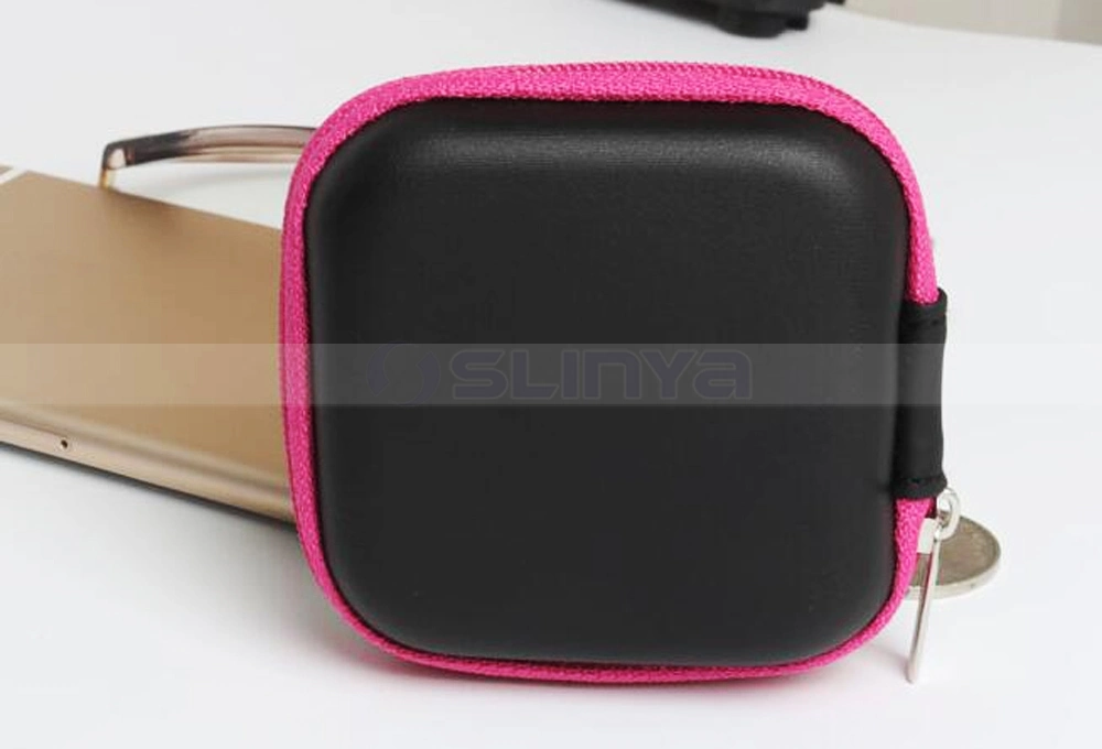Square Zipper EVA Bags Mobile Phone Accessories Key Cash Cable Earphone Storage Bag Purse Box