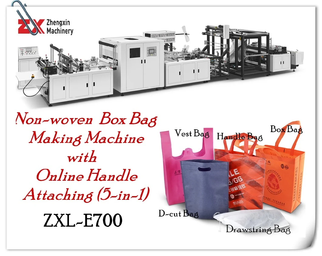 Automatic Nonwoven Handle Gift Bag Cubic Bag Box Bag Making Machine