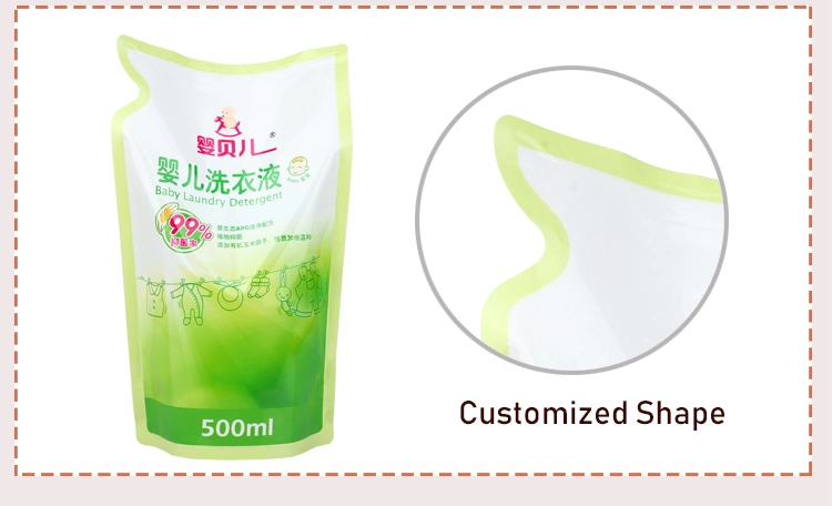 Transparent Washing Powder Packaging Bags Liquid Laundry Detergent Stand up Spout Pouches Liquid Mylar Bags