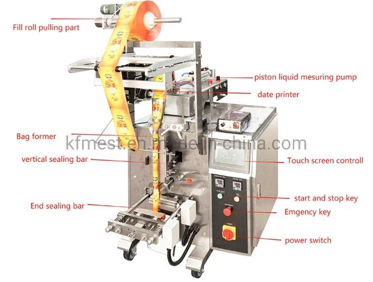 Automatic Liquid Sachet/Bag/Pouch/Cosmetic/Medicine/Chemical Liquid/10ml Olive Oil Packaging Packing Machine