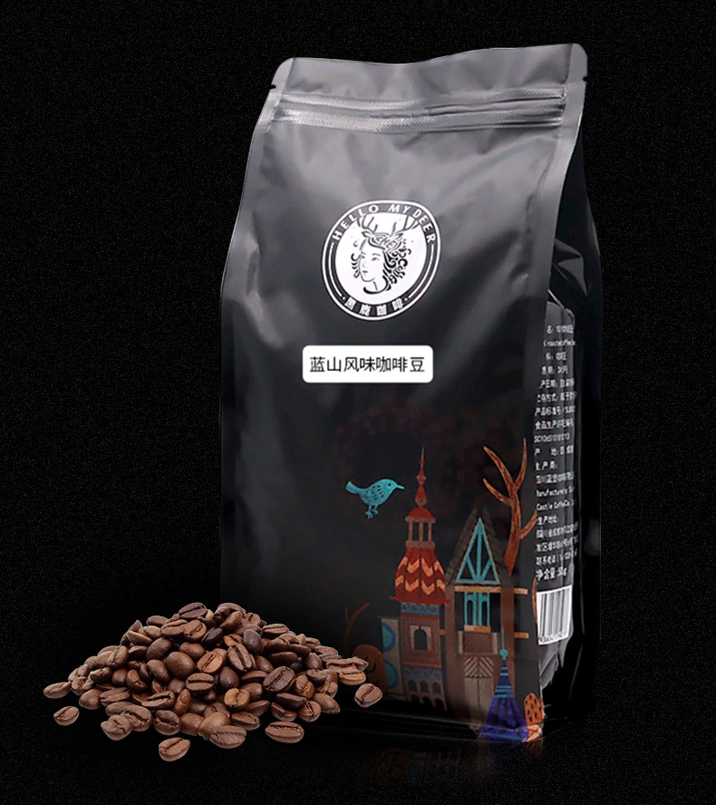 High Quality 250g 500g 1kg Flat Bottom Stand up Pouch Coffee Beans Packaging Bag
