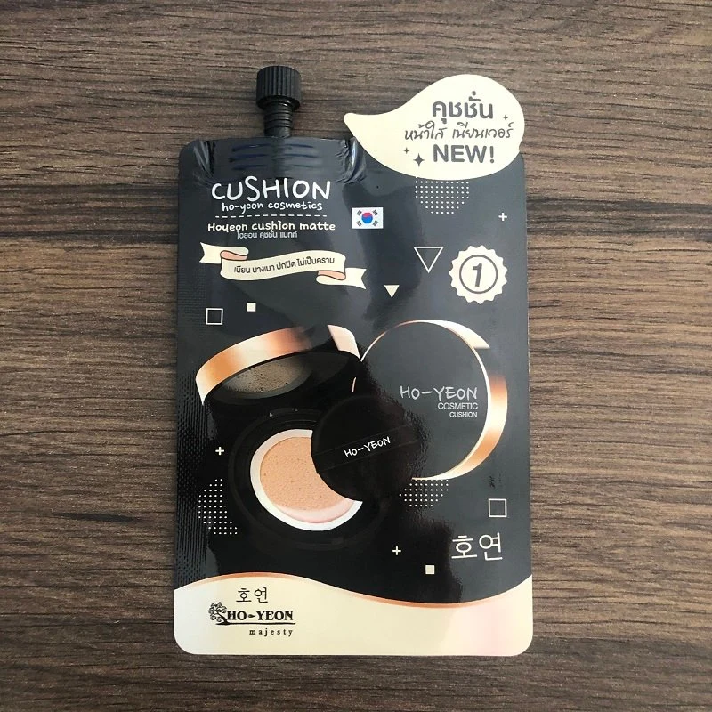 Custom Makeup Foil Pouch Sachet Bag Bb Cream Skin Care Packaging Heat Sealing Cosmetic Spout Pouch