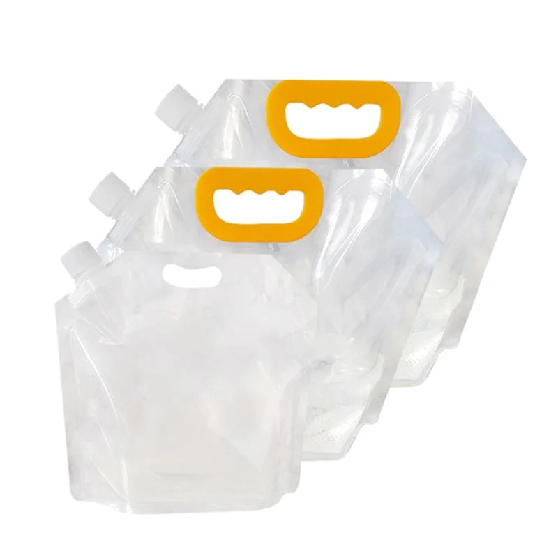 50 Ml - 2100 Ml Fully Transparent Plastic Spout Drinking Water Juice Spout Pouch Bag Eco Friendly Clear Beverage Spout Plastic Liquid Juice Packaging Bag