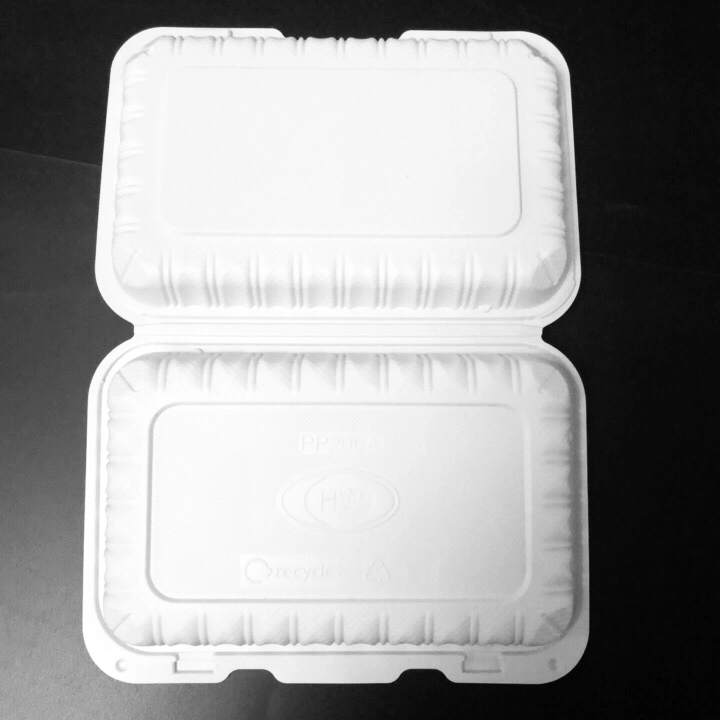 Disposable Clamshell Food Grade PP Lunch Box Biodegradable Food Container PP Lunch Box