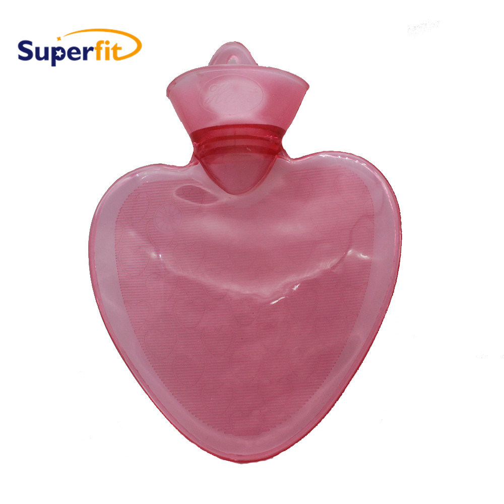 Hot Selling New Designed Heart-Shape PVC Hot Water Bag