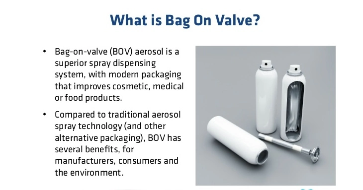 Male Bag on Valve and Female Bag on Valve Bov Manufacturer