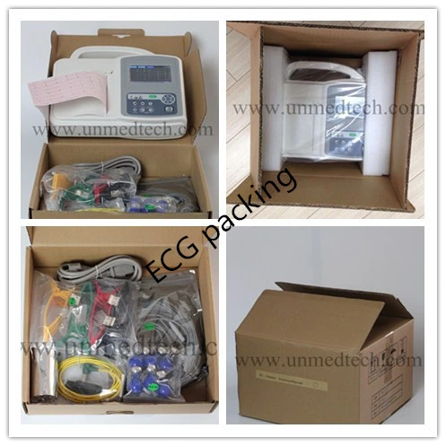 Portable Three Channels ECG Machine with Touch Screen (UN8003)