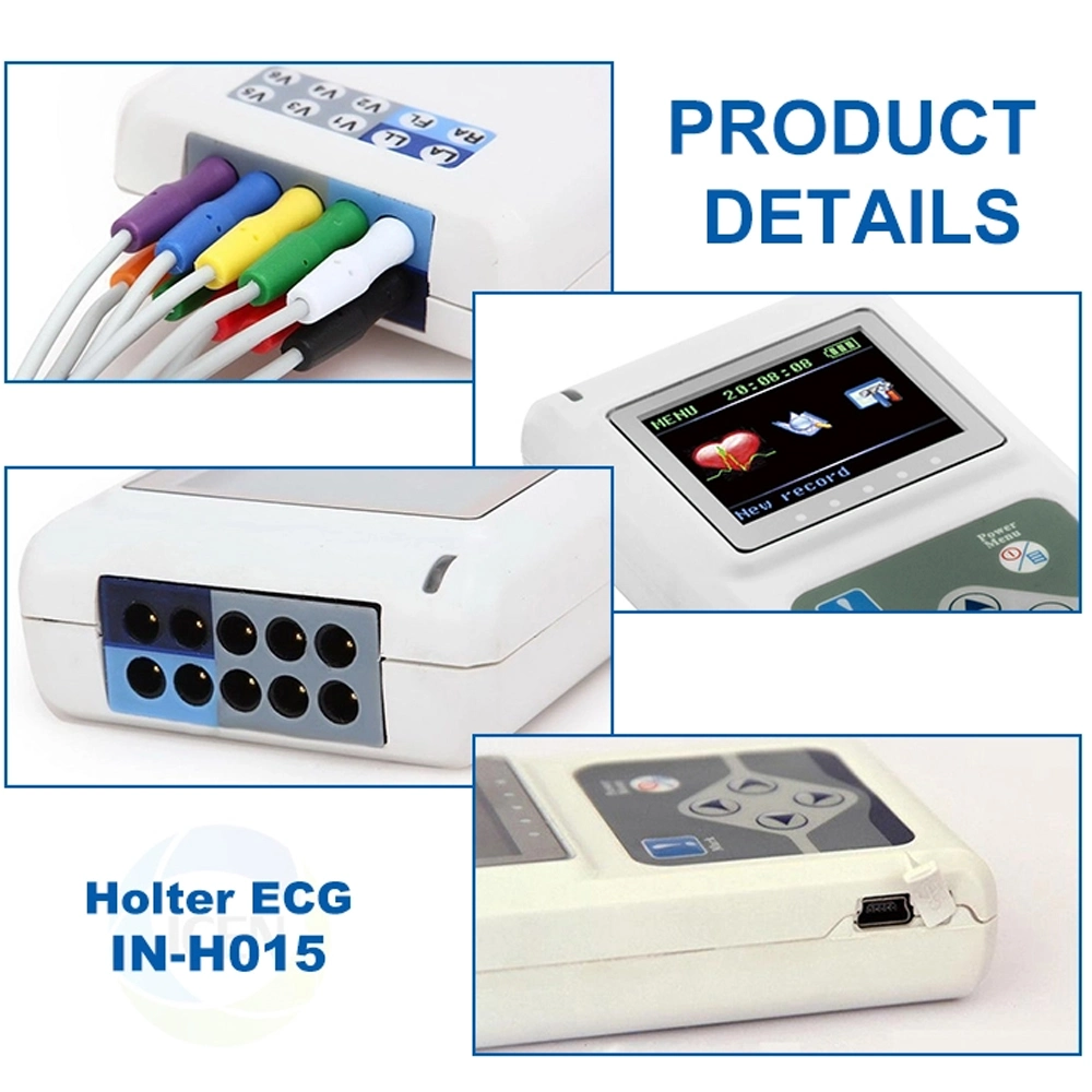 China Portable 12 Leads Holter ECG, EKG Monitor (TLC5000)