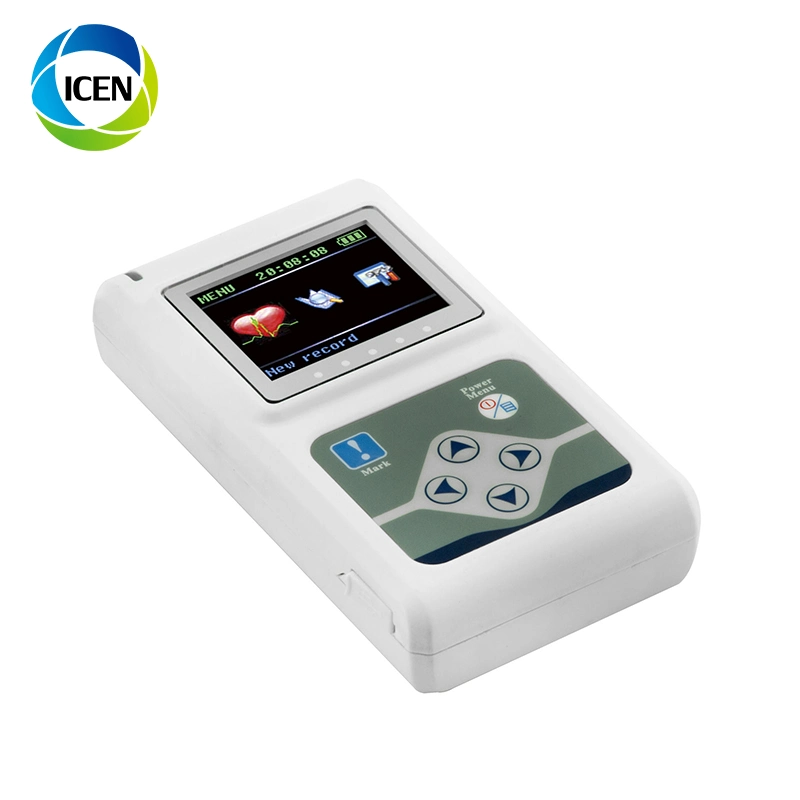 IN-H015 12 channel ECG/EKG Machine holter with LCD Display