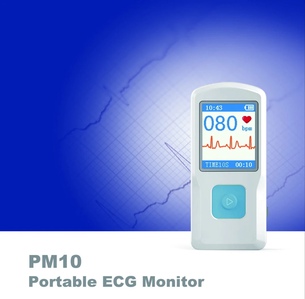 Contec Pm10 Home Use ECG Quickly Check Once Finger Touching