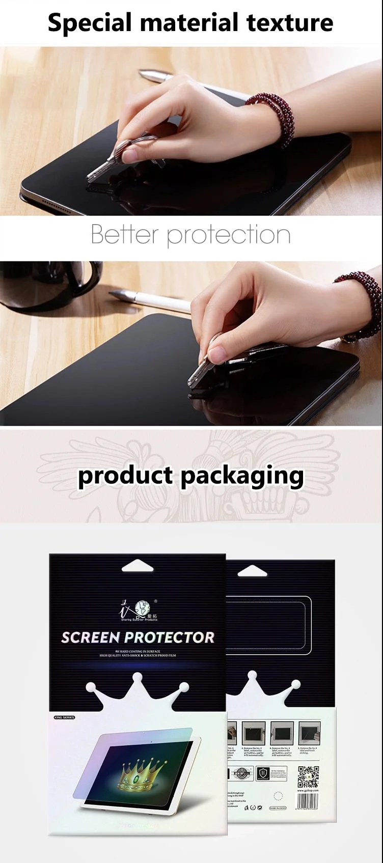 New Screen Protector Advanced Pet Matte Anti Glare Paper-Like Film for iPad New Size