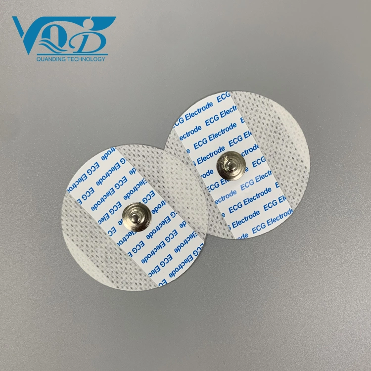 Non-Woven Fabric ECG Chest Electrodes Safety Gel ECG Electrode