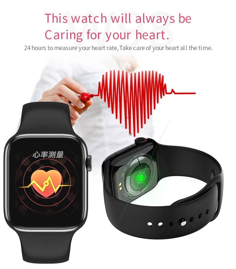 2020 New W98 Bluetooth Call Temperature ECG Heart Rate Monitor Smart Watch