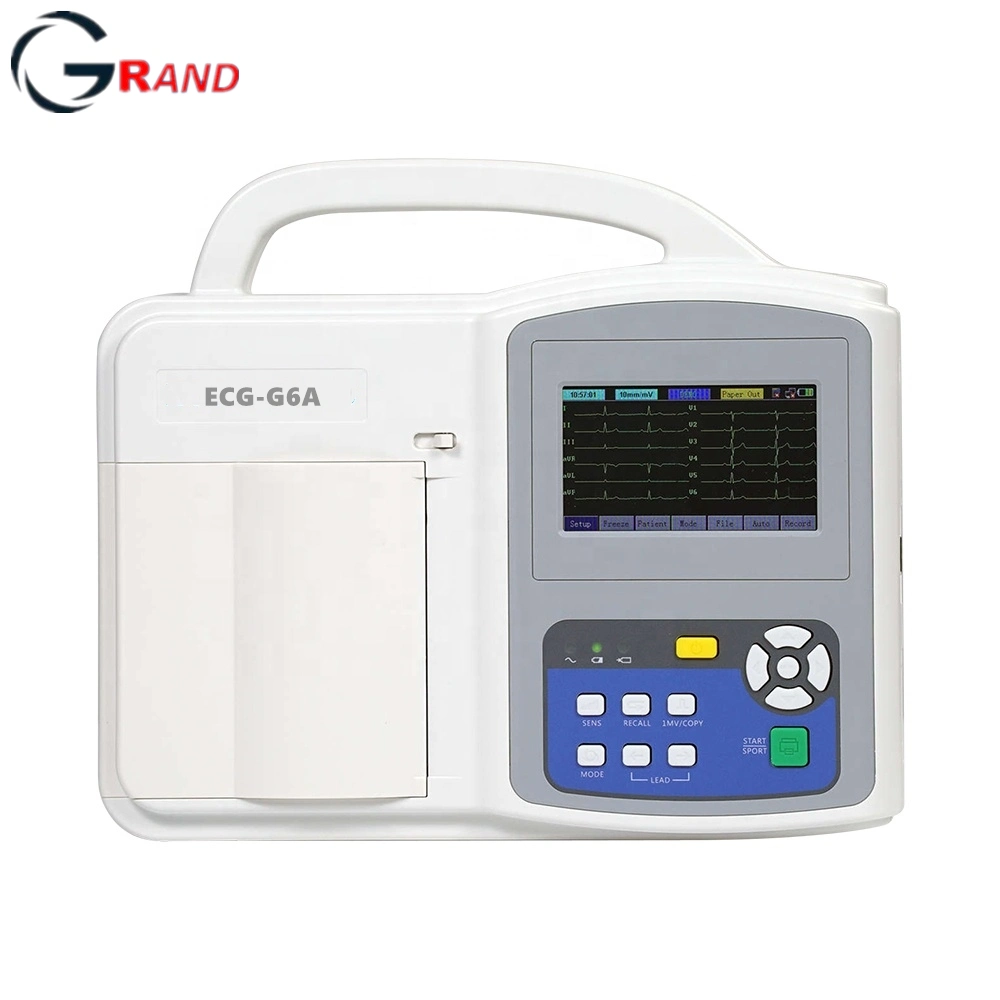 CE Hospital Equipments Medical Portable Device Digital Electrocardiograph 6 Channel ECG Machine /Monitor ECG