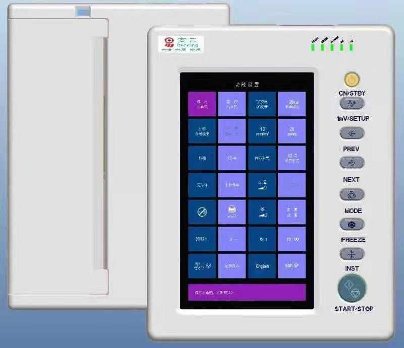 10 Inch Touchscreen ECG Machine 12 Channel Digital Medical Equipment