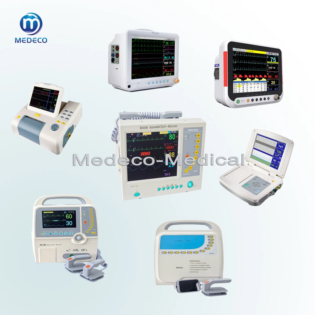 Hospital ECG Monitor Multi-Parameter 12 Channel Electrocardiogram with 7