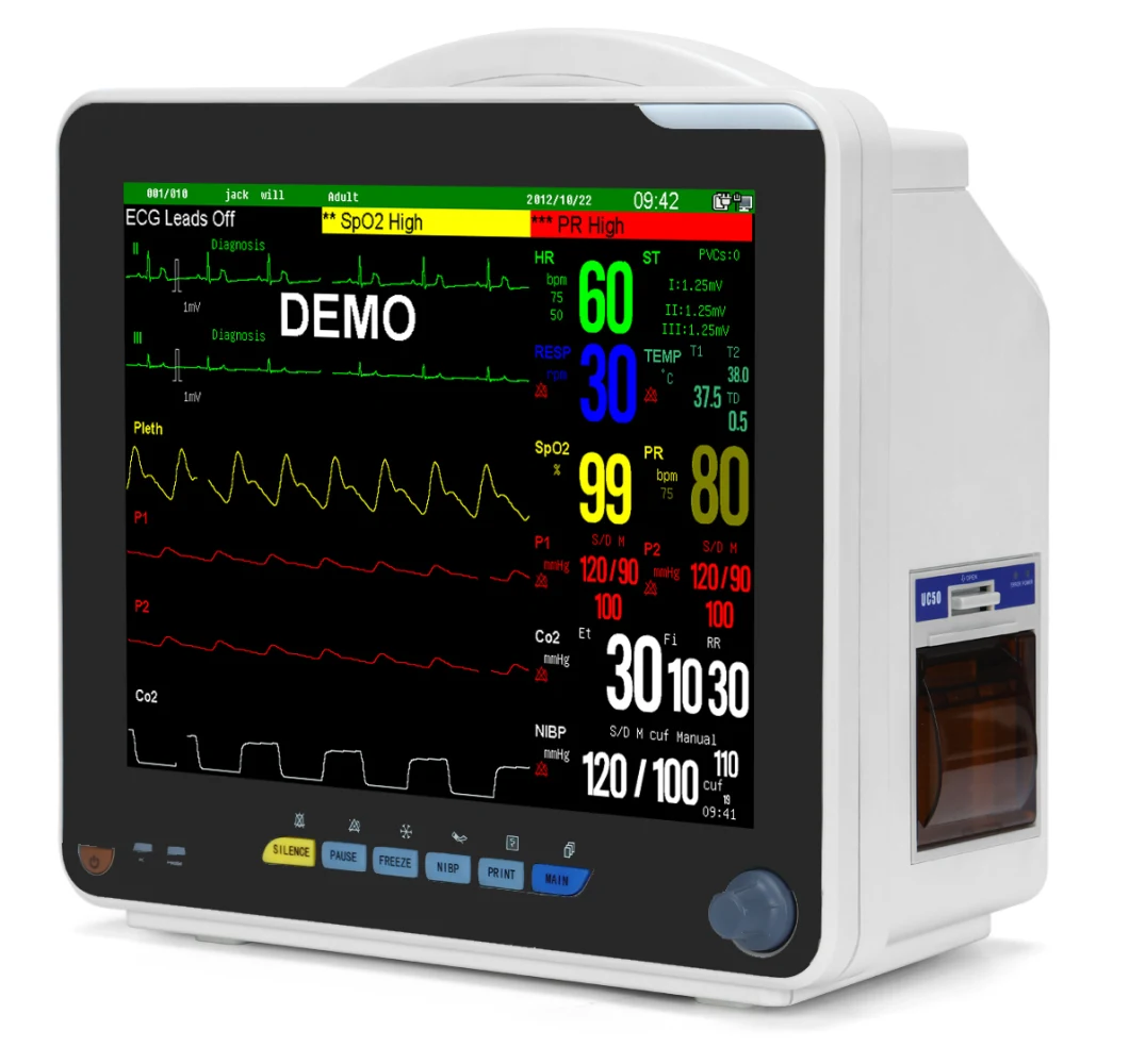 Sinnor Snp9000n Cardiac Monitor SpO2 Blood Pressure Monitor/Patient Monitor/ECG Monitor