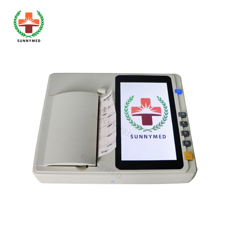 Sy-H006 Cheap Price Touch Screen Digital ECG Machine for Hospital