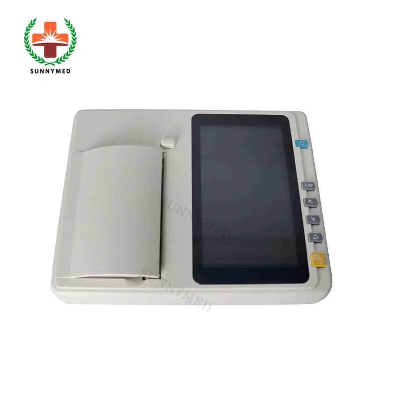 Sy-H006 Cheap Price Touch Screen Digital ECG Machine for Hospital