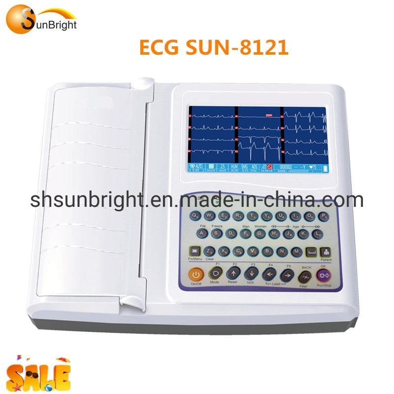 Medical ECG Electrocardiograph Device 12 Channel Sun-8121