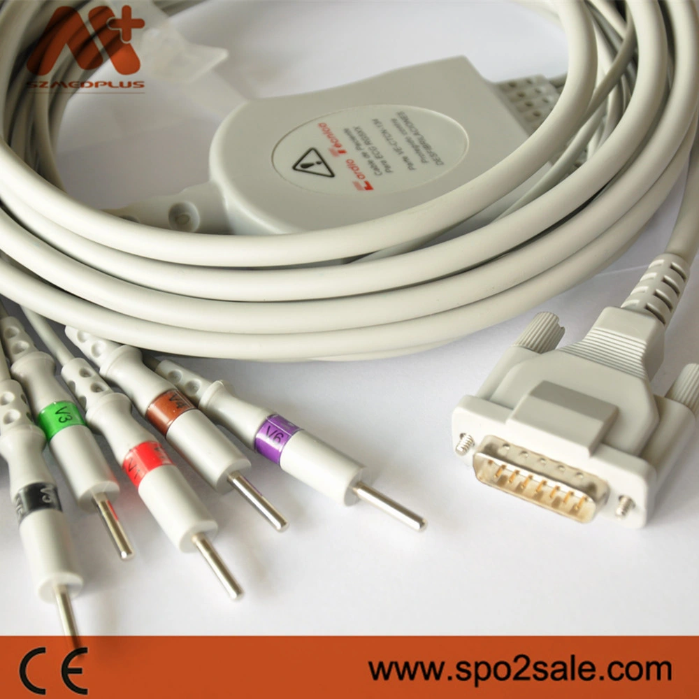 Schiller One-Piece 10-Lead EKG Cable Without Resistance